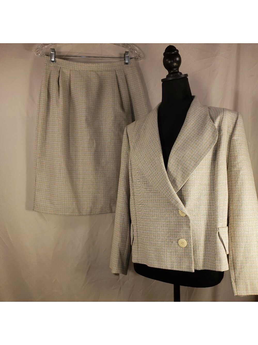 Bentley Harris Multi-Color Tweed Blazer and Skirt Set - 12